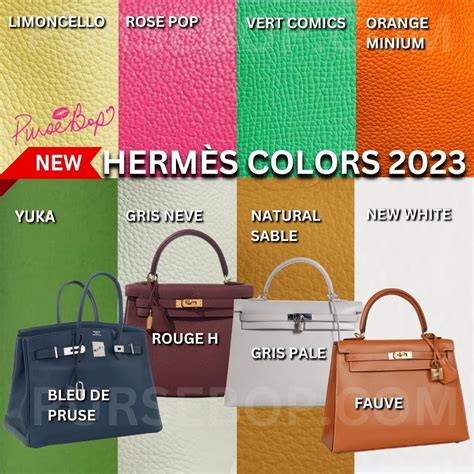 hermes colors and leathers|Hermes color chart.